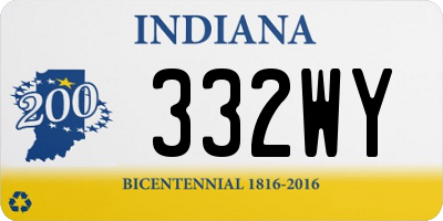 IN license plate 332WY