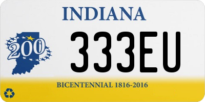 IN license plate 333EU