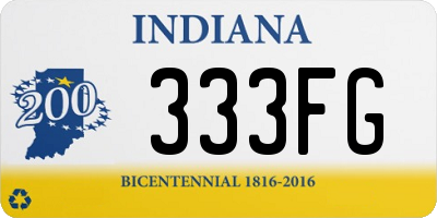 IN license plate 333FG