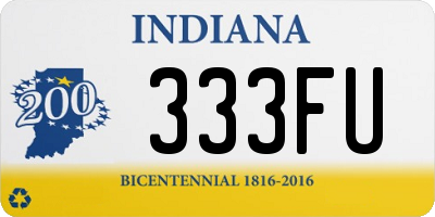 IN license plate 333FU