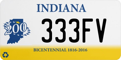 IN license plate 333FV