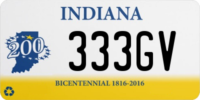 IN license plate 333GV