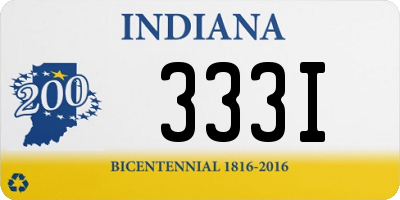 IN license plate 333I