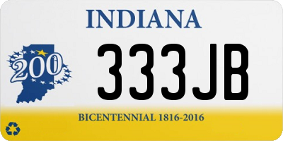 IN license plate 333JB