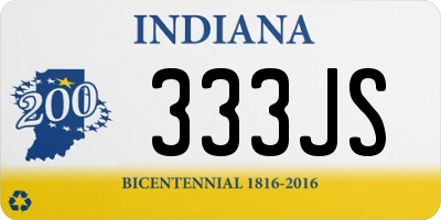 IN license plate 333JS