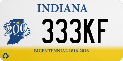 IN license plate 333KF