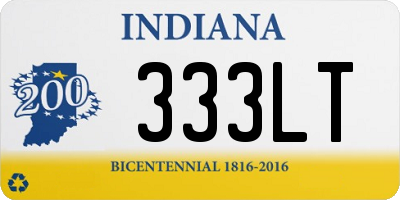 IN license plate 333LT