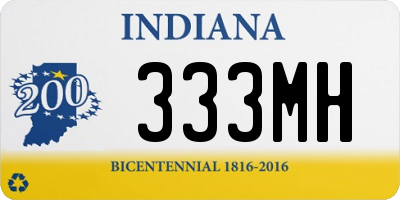 IN license plate 333MH