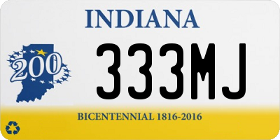 IN license plate 333MJ