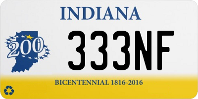 IN license plate 333NF