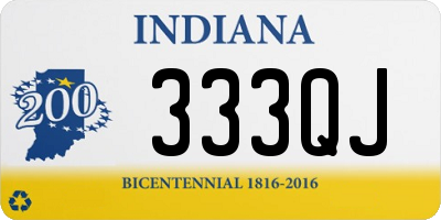 IN license plate 333QJ