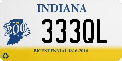 IN license plate 333QL