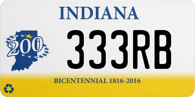 IN license plate 333RB