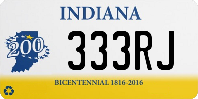 IN license plate 333RJ