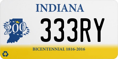 IN license plate 333RY