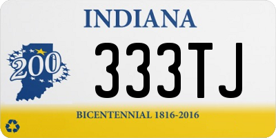 IN license plate 333TJ