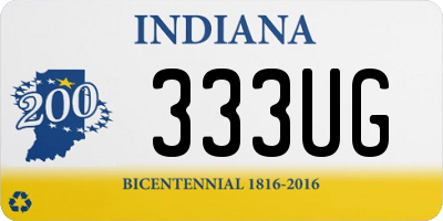 IN license plate 333UG