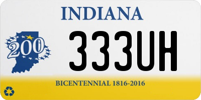 IN license plate 333UH