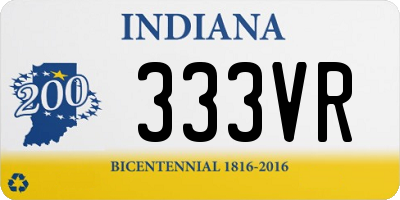 IN license plate 333VR