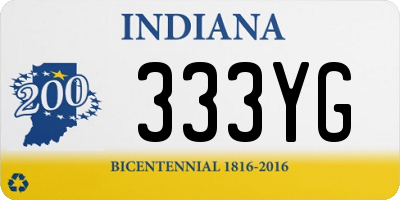 IN license plate 333YG