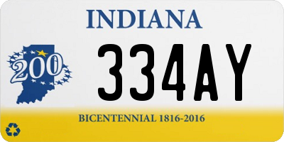IN license plate 334AY