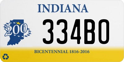 IN license plate 334BO