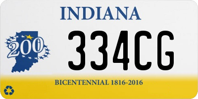 IN license plate 334CG