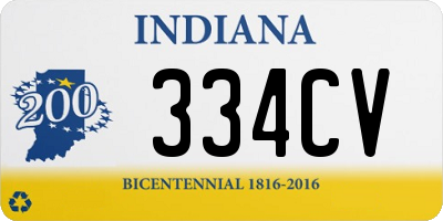 IN license plate 334CV