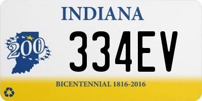 IN license plate 334EV