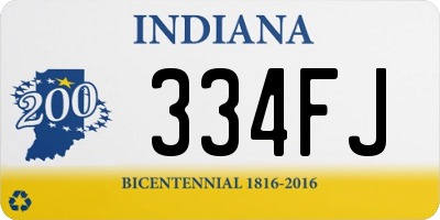 IN license plate 334FJ