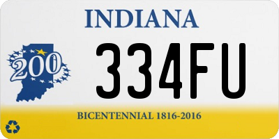 IN license plate 334FU