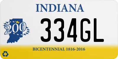 IN license plate 334GL