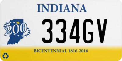 IN license plate 334GV