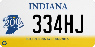 IN license plate 334HJ