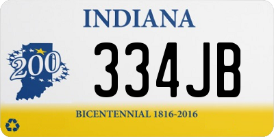 IN license plate 334JB