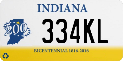 IN license plate 334KL