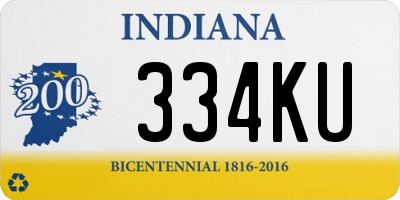 IN license plate 334KU