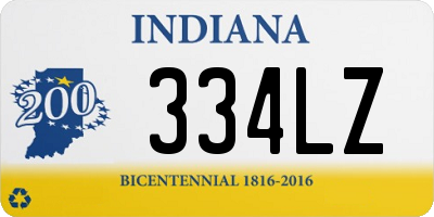 IN license plate 334LZ