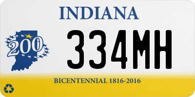 IN license plate 334MH