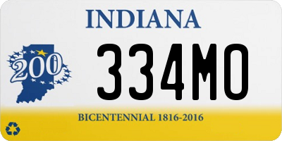 IN license plate 334MO