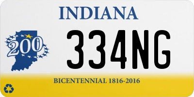 IN license plate 334NG