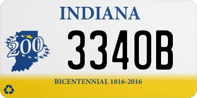 IN license plate 334OB