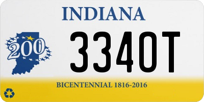 IN license plate 334OT