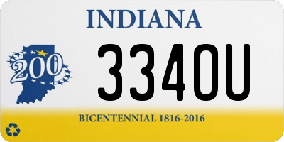 IN license plate 334OU