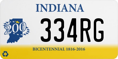 IN license plate 334RG