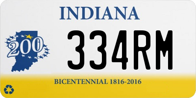 IN license plate 334RM