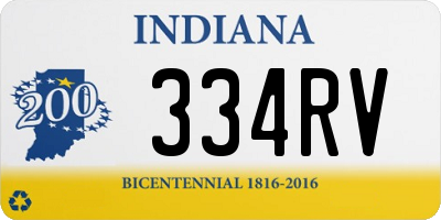 IN license plate 334RV