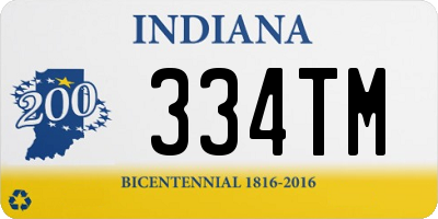 IN license plate 334TM