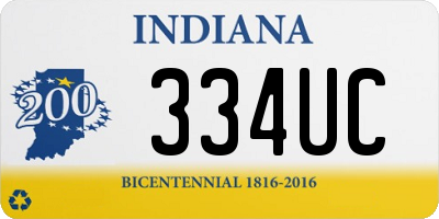 IN license plate 334UC