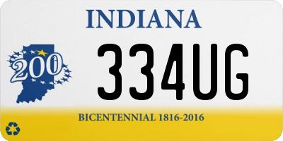 IN license plate 334UG